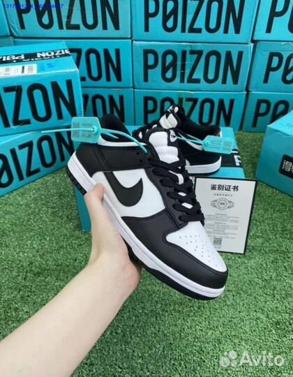 Кроссовки Nike dunk low panda оригинал Poizon