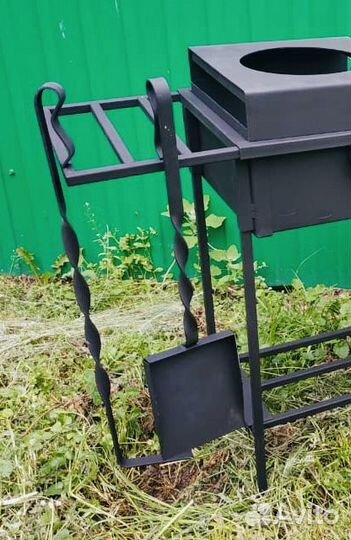 Совок и кочерга для камина мангала печи бани