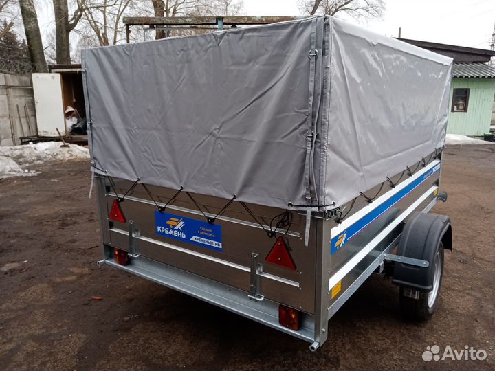 Прицеп Кремень31 2.5х1.5х0.5 с тентом 70 см