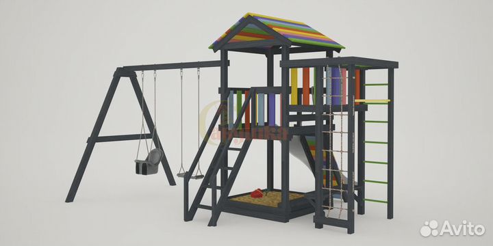 Детская игровая площадка Савушка 5 (black edition)