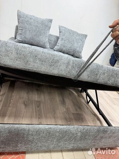 Диван раскладной новый серый