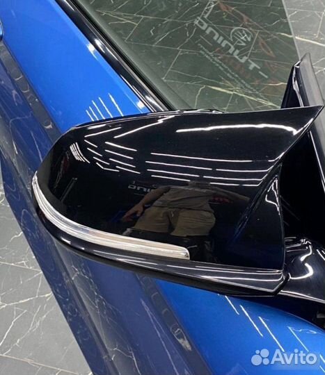 Крышки зеркал в стиле M черные для BMW 2er F22