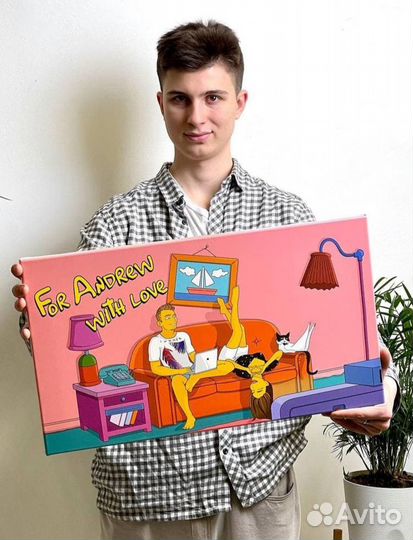 Портрет в стиле Симпсонов