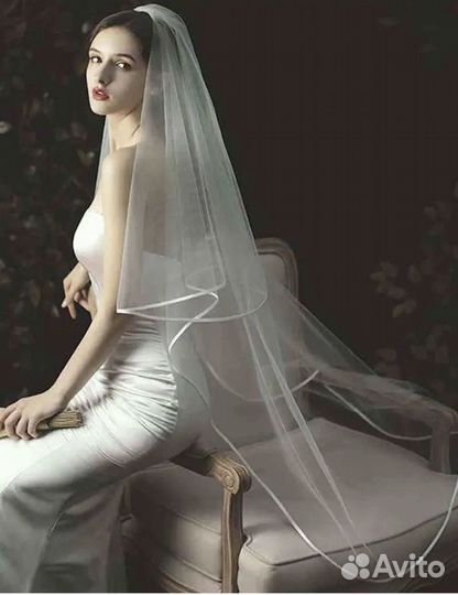 Свадебная / для девичника фата новая