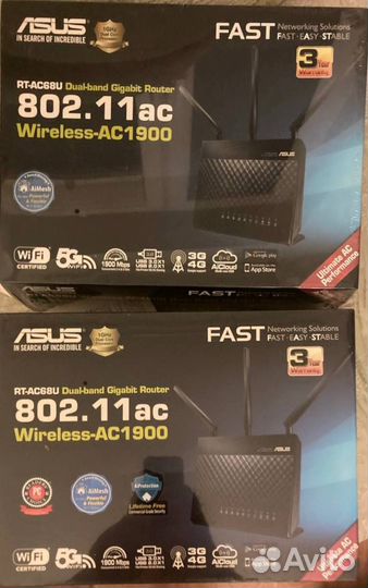 Роутер asus RT-AC68U Wireless-AC1900