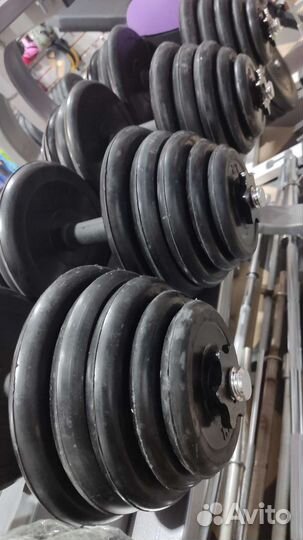 Гантели разборные обрезиненные 30кг