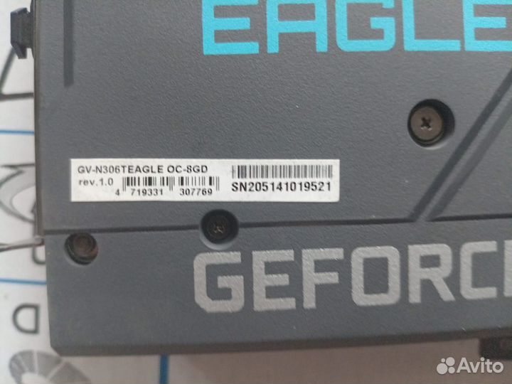 RTX 3060Ti eagle 8GB Samsung гарантия