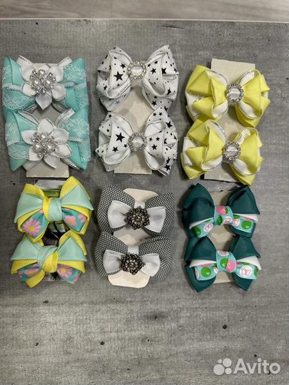 Бантики для волос ручной работы