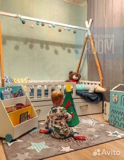 Кровать из бука вигвам