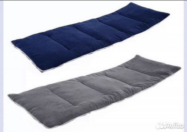 Раскладушка до 130кг туристическая - 2шт синяя