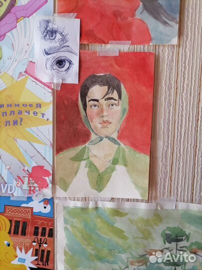 Пишу картины на заказ. Акварель+цветные карандаши