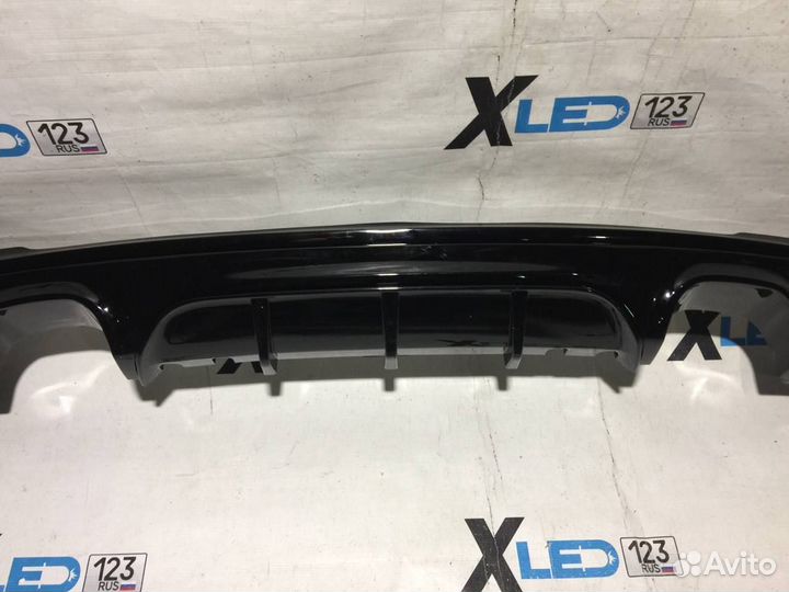 Диффузор BMW 2 F22 M 2+2 чёрный глянец