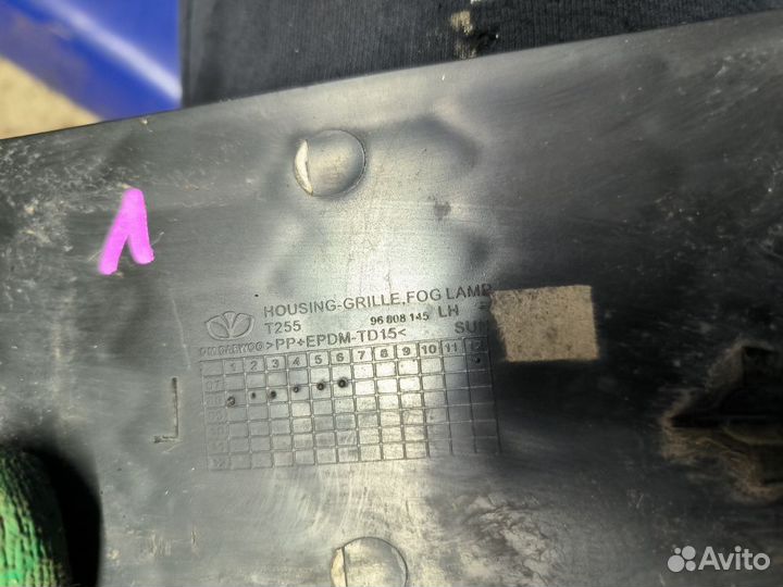 Накладка птф левая Chevrolet Aveo 255