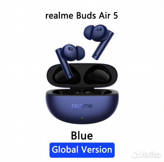 Новые наушники Realme buds air 5 global