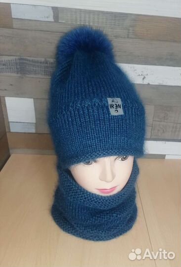 Комплект шапка и снуд