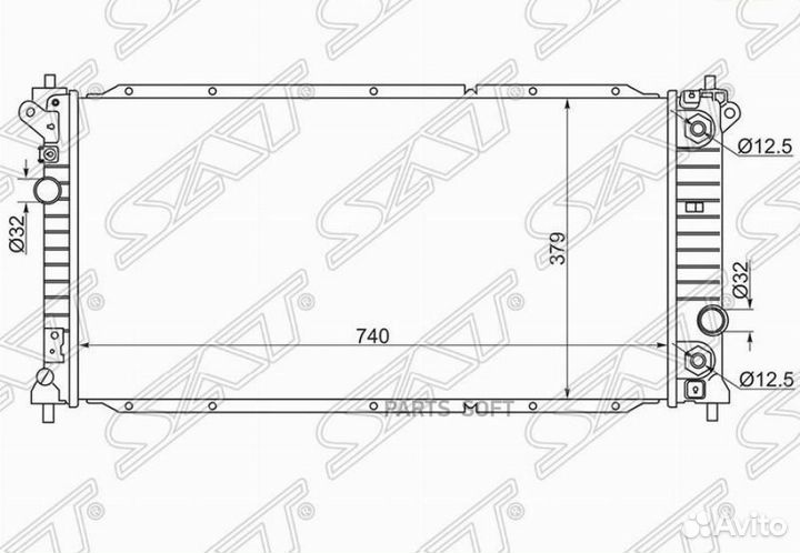 Радиатор SsangYong Actyon 11- SY0005