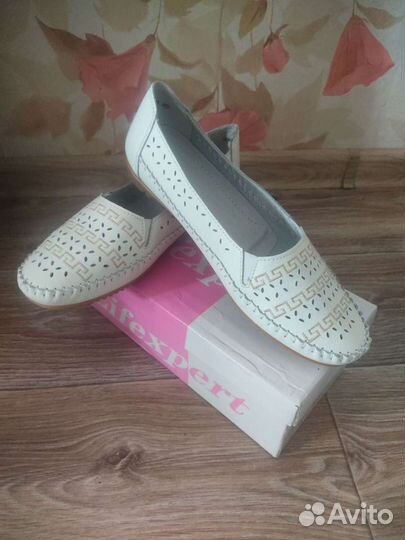 40 Новые женские мокасины натуральная кожа