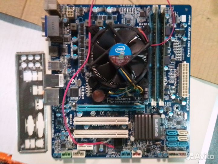 Комплект плата 1155 + core i3 2100 + 4GB + кулер