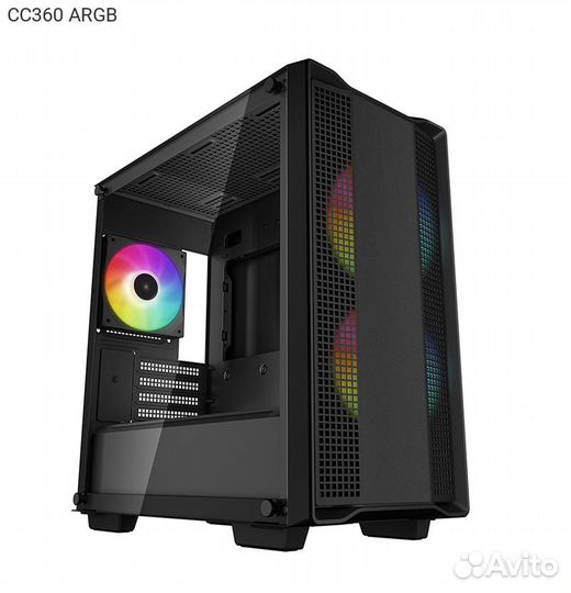 Корпус DeepCool CC360 argb Minitower Без бп Чёрный