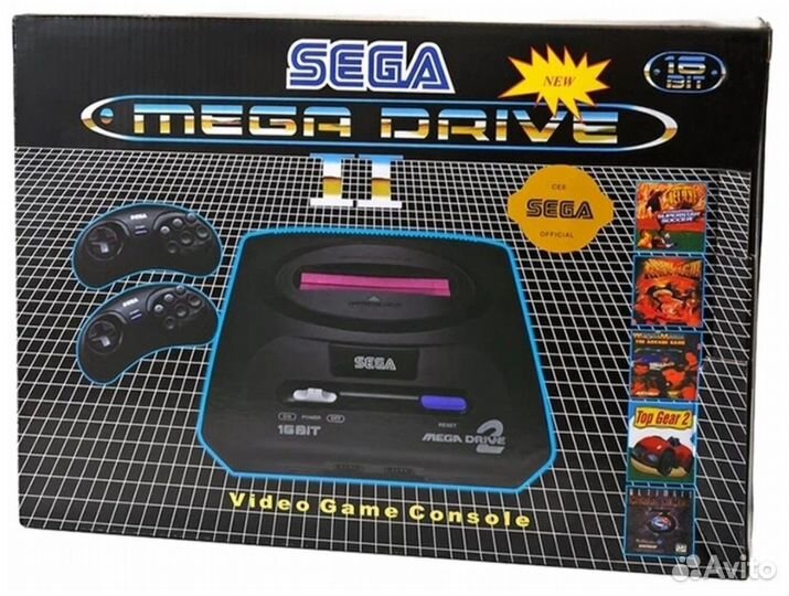 Sega, 5 игр, 2 джойстика, игра 90х