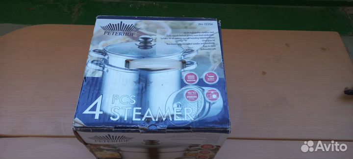 Кастрюля пароварка,нержавейка,новая