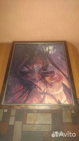 Картина из бисера Night Dragon (Ручная работа)