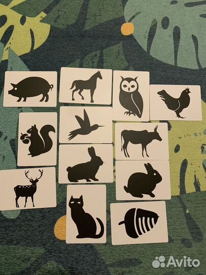 Карточки черно-белые для малышей