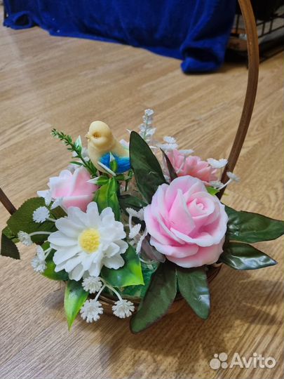 Букет из мыльных роз