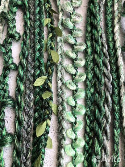 Афрорезинка с косами