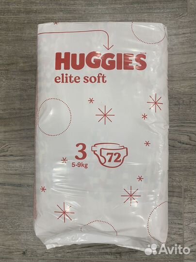 Подгузники huggies elite soft 3