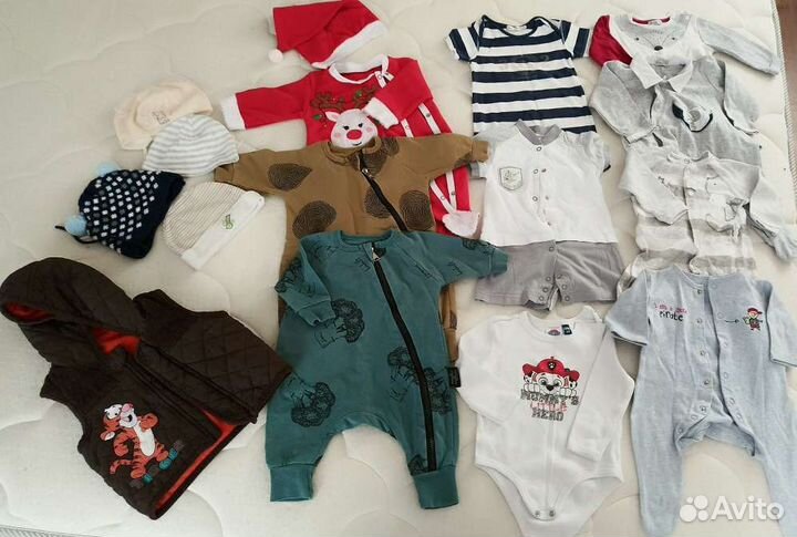 Вещи пакетом на мальчика от 3 до 9 мес