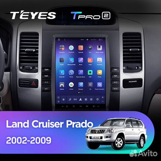 Лексус gx470 Prado120 Tpro 2 android в стиле тесла