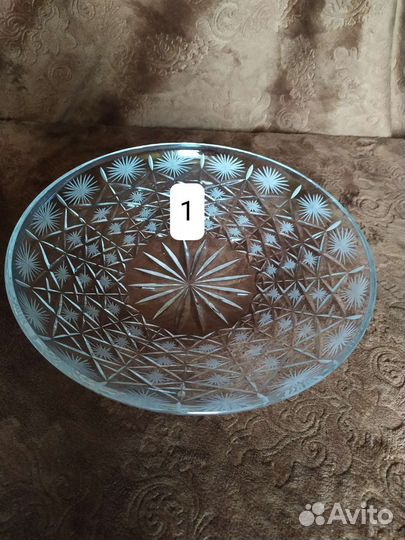 Блюда хрустальные, СССР