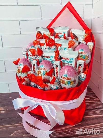 Сладкий букет/киндер букет/подарок девушке/ребенку