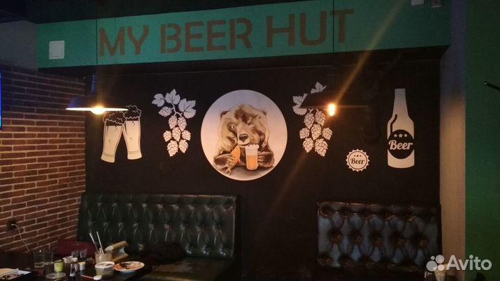 Реклама. Наклейки на витрины, окна, стены. Оклейка