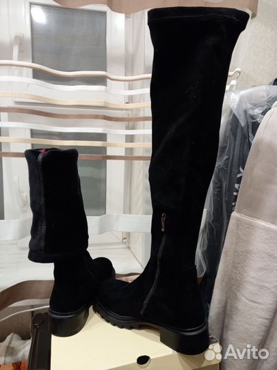 Зимние женские сапоги 38 ботфорты