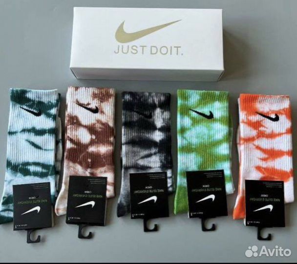 Носки nike тай дай