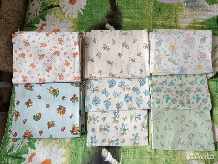 Пеленки детские фланелевые