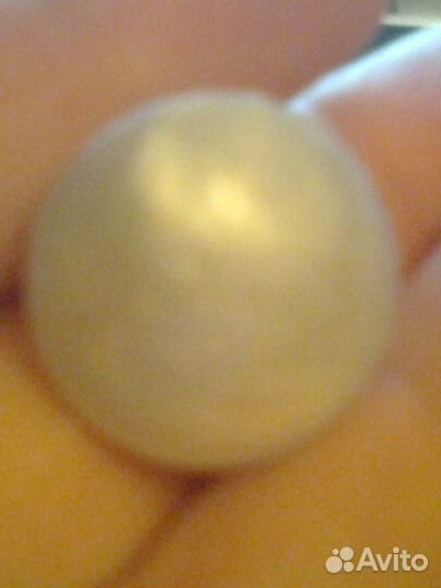 Клипсы белые с перламутром чешская бижутерия, 80гг