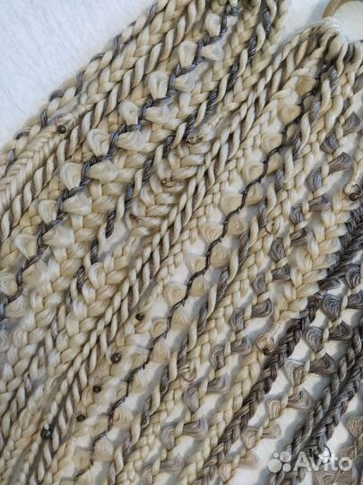 Хвост и Косы на резинке