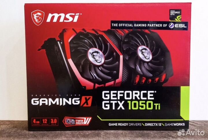 Видеокарта gtx 1050 ti msi