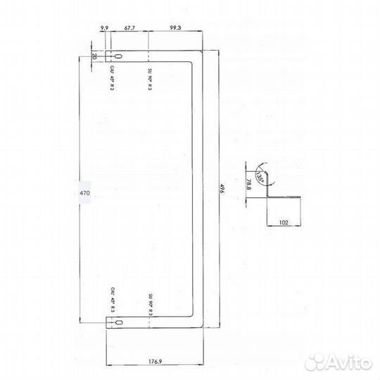 Artceram Blend полотенцедержатель для раковины 55см, подвесной, цвет: хром