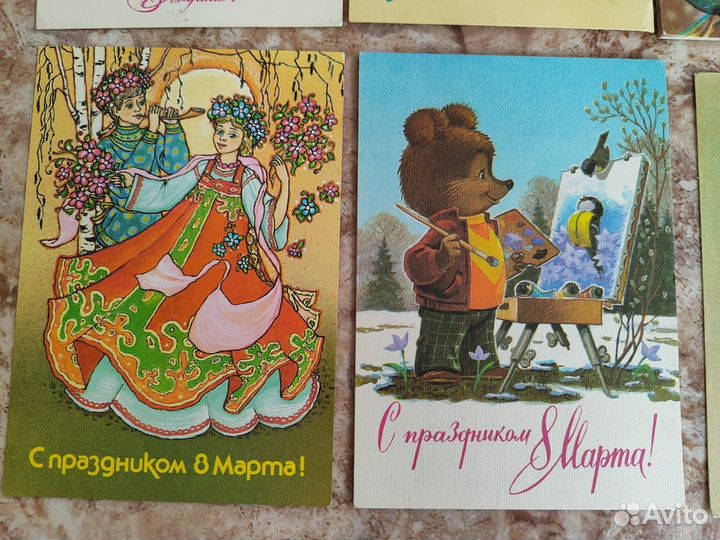 8 марта открытки советские