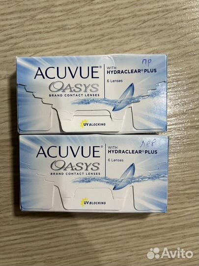 Линзы acuvue oasys