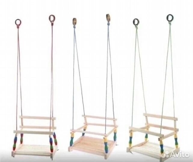 Деревянные качели