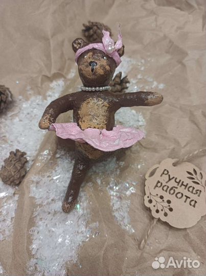 Ватные елочные игрушки