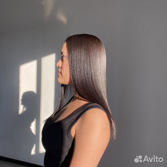 Кератиновое выпрямление волос