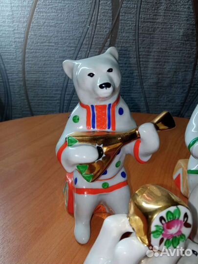 Статуэтки цирковые медведи Дулево