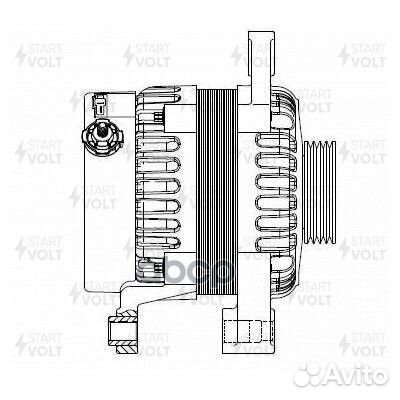 Генератор chery indis 09- 1.3I 75A LG2710 start