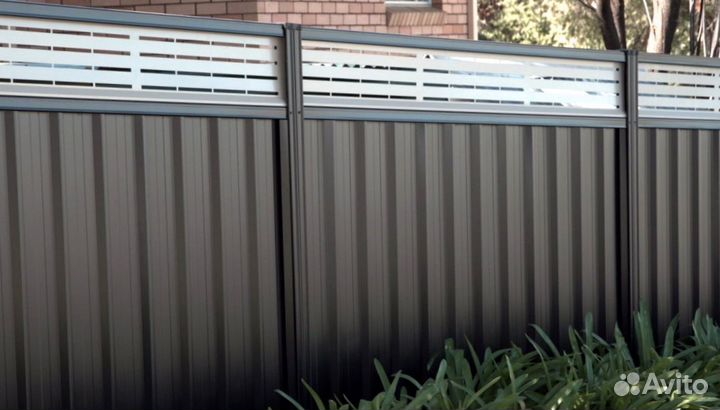 Забор из профнастила с установкой